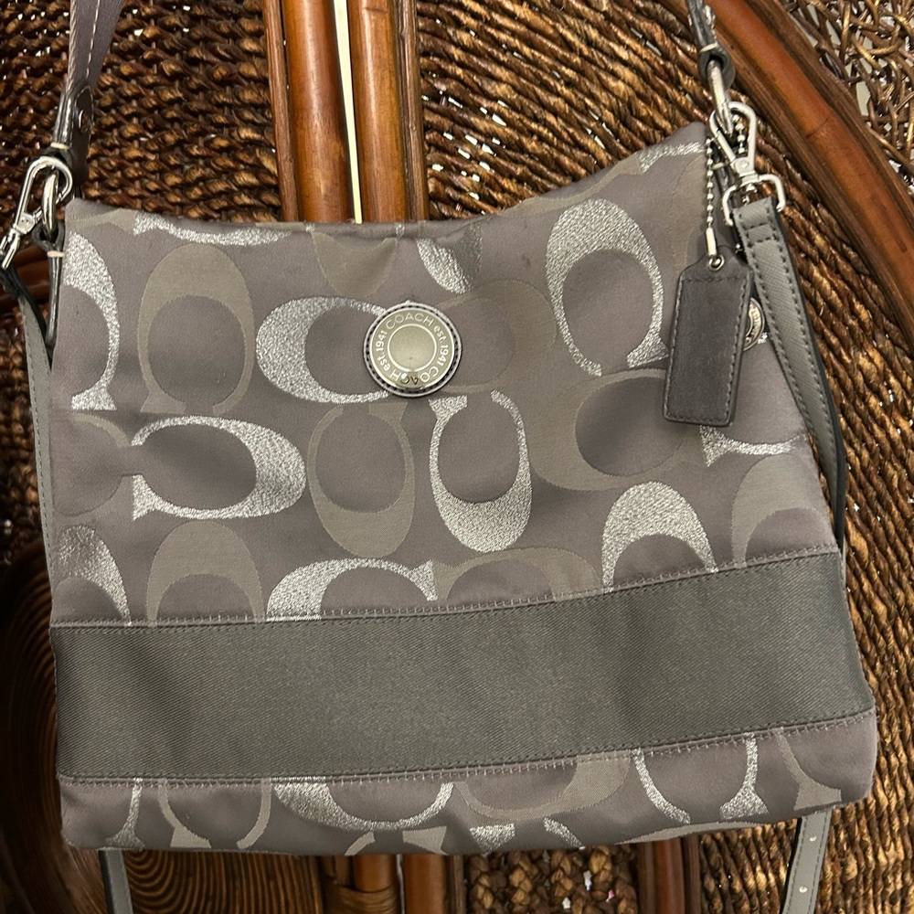 Gray Coach Women's Bag